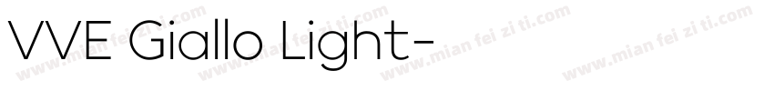 VVE Giallo Light字体转换